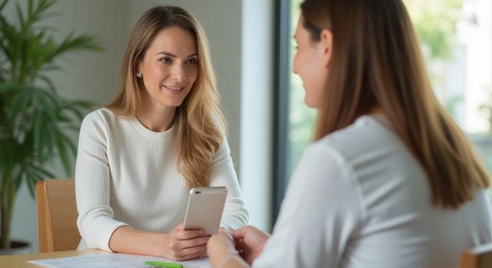 NutriWell consultant advising a client